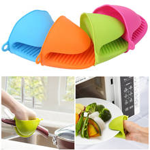 Silicone Kitchen Organizer Insulated Heat Pot Clips Microwave Oven Gloves Hot Plate Clip 1PCS Anti-scald Thicken 2024 - buy cheap