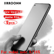 Матовое закаленное стекло для Xiaomi Redmi Note 9, 10X, note 9S, 9pro max, 10x, 2 шт./лот 2024 - купить недорого