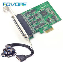 8 Port PCIE to DB9 RS232 Serial Port to PCIE Riser Card Serial Controller Card PCI-E Express Extension Card Converter Adapter 2024 - buy cheap