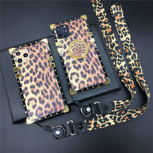 Luxury Sexy Leopard Print Cover Fashion Square Case for Samsung Galaxy S22 Ultra Note 20 10 9 S8 S9 S10 S21 FE S20 Plus A22 A32 2024 - buy cheap