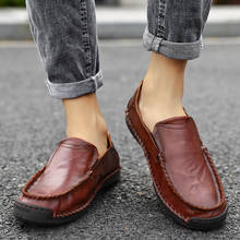 Sapatos masculinos autênticos de alta qualidade, mocassim confortável para primavera e outono, leve e antiderrapante, resistente ao desgaste, tamanho grande 48, 2019 2024 - compre barato