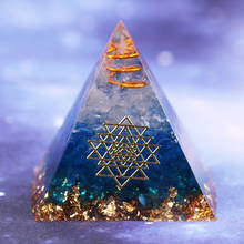 Pirâmide de orgonita vaporizadora, símbolo da yantra, chakra, pirâmide reiki orgone, gerador de energia, joia de meditação, profissional, artesanal 2024 - compre barato