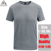 Quick Dry Sport T Shirt Men Summer Breathable Casual T-shirts Big Size L-5XL 6XL 7XL 8XL Top Tees Gym Tshirt Clothes for Men Boy 2024 - buy cheap