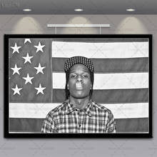 Posters and Prints ASAP Rocky Rap Music Star Wall Art Poster Canvas Painting Pictures for Home Decoration 2024 - buy cheap