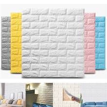 Pegatina de pared 3D de imitación de ladrillo para decoración de dormitorio, sala de estar autoadhesivo papel tapiz impermeable para, Fondo de TV, 30x30CM, 1 ud. 2024 - compra barato