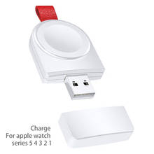 Cargador inalámbrico portátil USB para Apple Watch, correa de 44mm, 40mm, 42mm y 38mm, almohadilla de carga magnética para iWatch Charger Station Series 5 y 4 2024 - compra barato