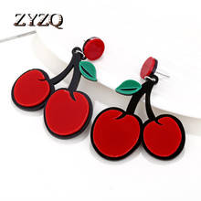 ZYZQ Cute Multiple Fruit Funny Drop Earrings for Women Girls Vacation Beach Party Dangle Earrings Fashion Jewelry Accessories 2024 - buy cheap