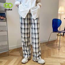 GOPLUS Pants Women Korean Style Plaid Trousers Summer Office Lady High Waist Pants Pantalon Femme Spodnie Damskie Calcas C10622 2024 - buy cheap