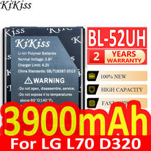 KiKiss запасная батарея для мобильного телефона, батарея 3900 мАч для LG Opimus L70 D320 L65 D285 D280 D320N VS876 BL 52UH 2024 - купить недорого