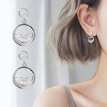 Utmtree-pendientes llamativos de cristal coreanos minimalistas para mujer, aretes de gota de piedra de circón, joyería para mujer 2024 - compra barato