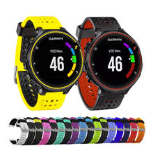 Correas de silicona de dos colores para Garmin Forerunner 220/230/235/620/630/735, banda de repuesto para reloj inteligente 2024 - compra barato