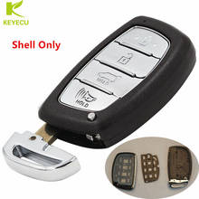 KEYECU Replacement Uncut Smart Remote Key Shell Case 4 Button for HYUNDAI IX25 IX35 Sonata Tucson 2014-2018, No battery holder 2024 - buy cheap