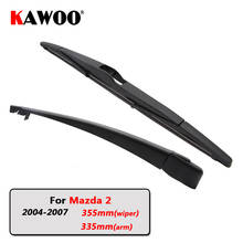 KAWOO-escobillas de limpiaparabrisas trasero de coche, limpiaparabrisas, brazo para Hatchback Mazda 2 (2004-2007), 355mm 2024 - compra barato