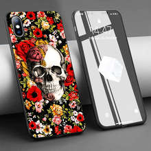 Coque Floral Skull God Soft Silicone Phone Case for iPhone 11 Pro Max X 5S 6 6S XR XS Max 7 8 Plus Case Phone Cover 2024 - buy cheap
