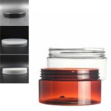 200ml/200g clear/amber round pet jar bottle container with plastic cap lids for Cosmetic,food, Packaging, 2024 - buy cheap