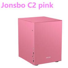 Jonsbo C2 Pink Aluminum Mini ITX MATX Computer Case USB3.0  Game Small Chassis  C2S Black HTPC ITX  Support 3.5'' HDD USB3.0 2024 - buy cheap
