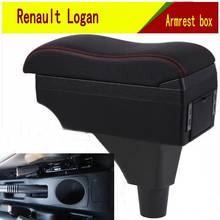 For Renault Logan Armrest Box Center console central Store content Storage box with cup holder products Arm Rest 2024 - buy cheap