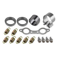 NICECNC Exhuast Muffler Kit Manifold Bolt Gasket Donut Seals Spring Fit POLARIS RZR 800 4X4 EFI 2008-2011 2010 2009 2024 - buy cheap