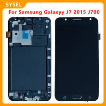 For Samsung Galaxyy J7 2015 SM-J700M J700D J700 LCD Display Screen Digitizer + Touch Panel Glass Sensor Assembly with Frame 2024 - buy cheap