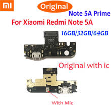 Original USB Charging Port Charge Board For Xiaomi Redmi Note 5A Prime Dock Plug Connector With Microphone flex cable 2024 - buy cheap