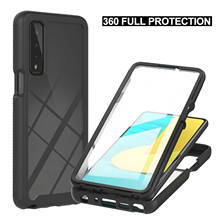 Funda protectora completa a prueba de golpes para LG K52 K22 Plus Stylo 7 5G, carcasa trasera transparente con Protector de pantalla, 360 2024 - compra barato