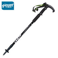 Pioneer T-handle Trekking Pole 3 Sections Ultralight Outdoor Camping Hiking Walking Sticks Cane Climbing Canes 2024 - buy cheap