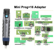 Xhorse VVDI MINI Prog Powerful Chip Programmer With 16pcs MINI PROG Solder-free Adapters Cables Full Set XDNPP0CH 2024 - buy cheap