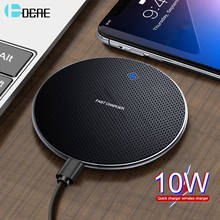 DCAE Qi Wireless Charger 10W For Samsung S21 S20 S10 S9 Fast Charging Pad Dock For iPhone 13 12 11 X XS Max XR 8 Airpods 3 2 Pro 2024 - buy cheap
