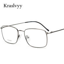 Krasivyy Pure Titanium Glasses Frame Men Brand Designer Myopia Optical Prescription Eyewear Males Full Frame Square Eyeglasses 2024 - buy cheap