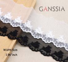 1yard Width:5cm Rose Mesh Embroidered Lace Trimming Lace for DIY Sewing Accessories garment(ss-379) 2024 - buy cheap