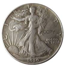 Us 1919 1920 1921 p/d/s liberty moeda banhada a prata, cópia de moedas, diâmetro 1923mm 2024 - compre barato