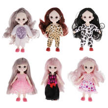 16cm Girl 13 Ball Jointed Doll Full Set, Includes Costume & Wig Accessories | Best Birthday Gift for Girl 2024 - buy cheap
