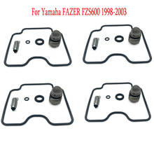 4PCS For Yamaha FZS600 FAZER 1998 1999 2000 2001 2002 2003 Carburetor Repair Kit Float Needle Valve Gasket O-rings Parts Set 2024 - buy cheap