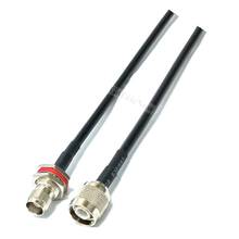 5 pcs rf roteador sem fio coaxial 50ohm tnc macho/fêmea para tnc macho/fêmea trança adaptador rg58 10cm 20cm-5m conector de cabo 2024 - compre barato