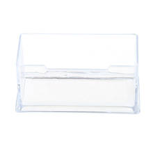 Clear Business Card Holder Acrylic Plastic Display Stand Rack Desktop Office 2024 - buy cheap