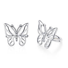 New Hollow Out Design Butterfly Ear Clip for Women Girl Party   Jewelry No Piercing Fake Cartilage Ear Jewelry 2024 - buy cheap