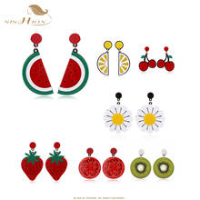 SISHION New fashion Acrylic earrings accessories fruit earrings Lovely Watermelon Strawberry Kiwi Earrings For Women SP0298 2024 - buy cheap