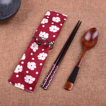 Japanese Tableware Set Vintage Wooden Chopsticks Spoon Tableware 2pcs Set New Gift Spoon Chopsticks Dinnerware Set 2024 - buy cheap