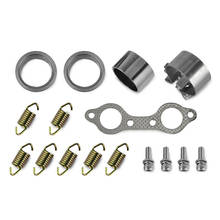 UTV Exhuast Muffler Kit Manifold Bolt Gasket Donut Seals Spring Fit POLARIS RZR 800 4X4 EFI 2008-2011 2010 2009 2010 Accessories 2024 - buy cheap