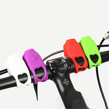 Mini buzina de silicone para bicicleta, sino eletrônico com som alto de sinal de aviso de segurança para guidão, acessórios para ciclismo 2024 - compre barato