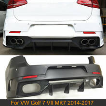 Carbon Fiber FRP Car Rear Bumper Body Kits for Volkswagen VW Golf 7 VII MK7 2014 2015 2016 2017 Rear Bumper Diffuser 2024 - buy cheap