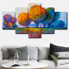 5 Piece Forest Poster Abstract Wall Art Canvas Painting Posters Living Room Bedroom Decoration Home Decor 2024 - buy cheap