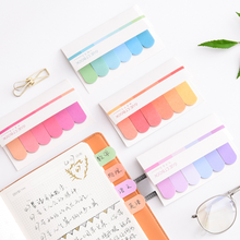 Gradient Six-color Note Paper Self Adhesive Memo Pad Sticky Notes Bookmark Notebook Sticker Office School Supplies Stationery 2024 - buy cheap