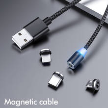 Magnetic Charger Cable Fast Charging Micro USB Type C Cable For Samsung Xiaomi Huawei Mobile Phone Magnet Wire For Iphone 11 2024 - buy cheap