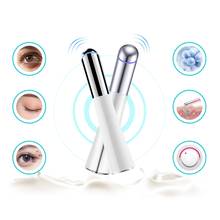 Electric Ionic Heated Eye Massager Device Lip Facial Massage Vibration Thin Face Magic Stick Anti-Wrinkle Skin Care Tool 2024 - buy cheap