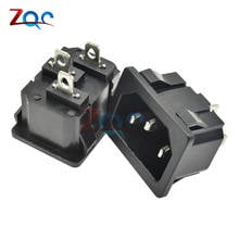 250VAC 10A AC power socket C14 Inlet Power Socket Connector Plug Industrial socket Plug IEC320 C14 3Pin Panel Power Inlet Socket 2024 - buy cheap