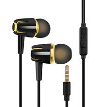 Earphones Wired Universal Noise Cancelling Stereo In-ear Earphone Phone Headset with Mic Consumer Electronics Sports наушники 2024 - buy cheap