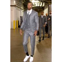 Custom Made Slim Fit Fashion Blazer Pants Vest for Men Casual Suit Men 3 Piece Handsome Men's Clothes Set Groom Wedding Tuxedo 2024 - buy cheap