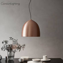 Luminária pendente de metal, estilo nórdico, moderna, para decoração, sala de estar, quarto, loft, cozinha, área interna