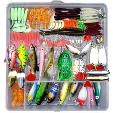 Kit de Señuelos de Pesca giratorios en caja, señuelos de Mini pececillo flotante, Crankbait, Crazy Wobblers Crankbait, señuelos de manivela biónica Artificial 2024 - compra barato